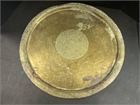 Large Vtg brass tray