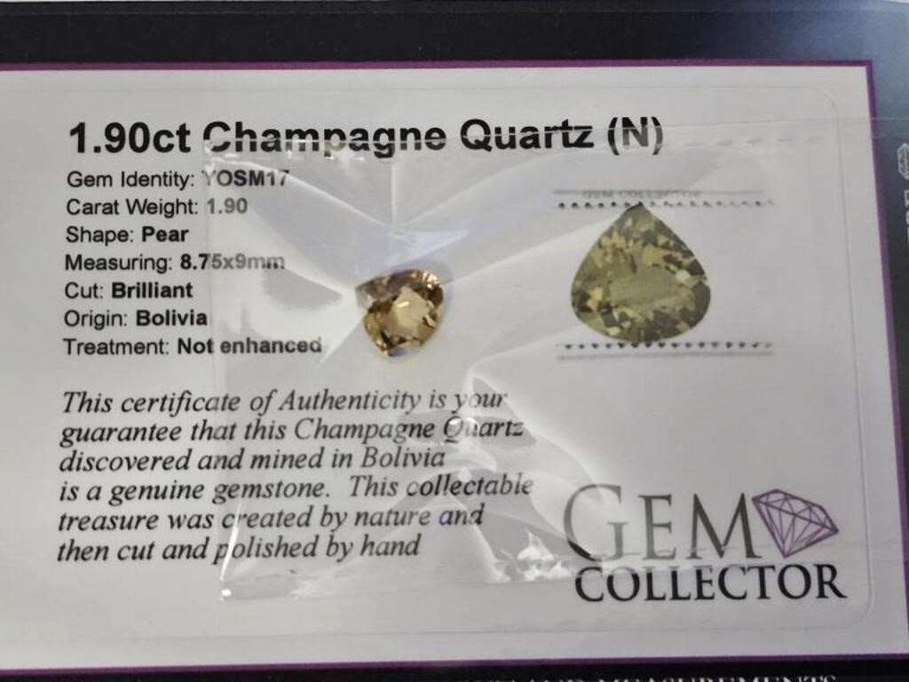 1.90ct Champagne Quartz