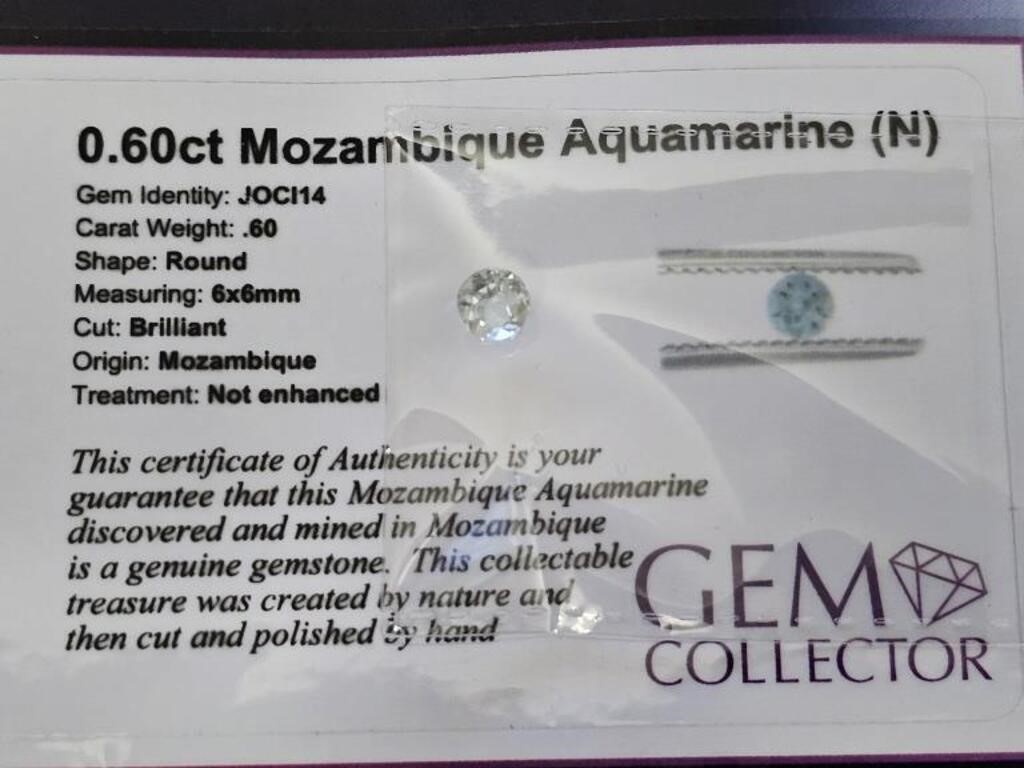 .60ct Mozambique Aquamarine