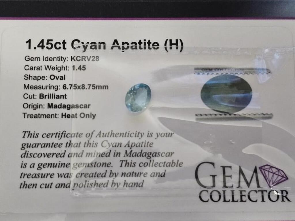 1.45ct Cyan Apatite