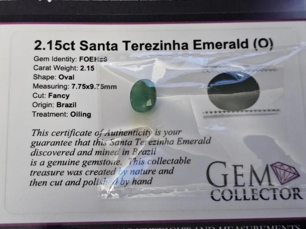 2.15ct Santa Terezinha Emerald