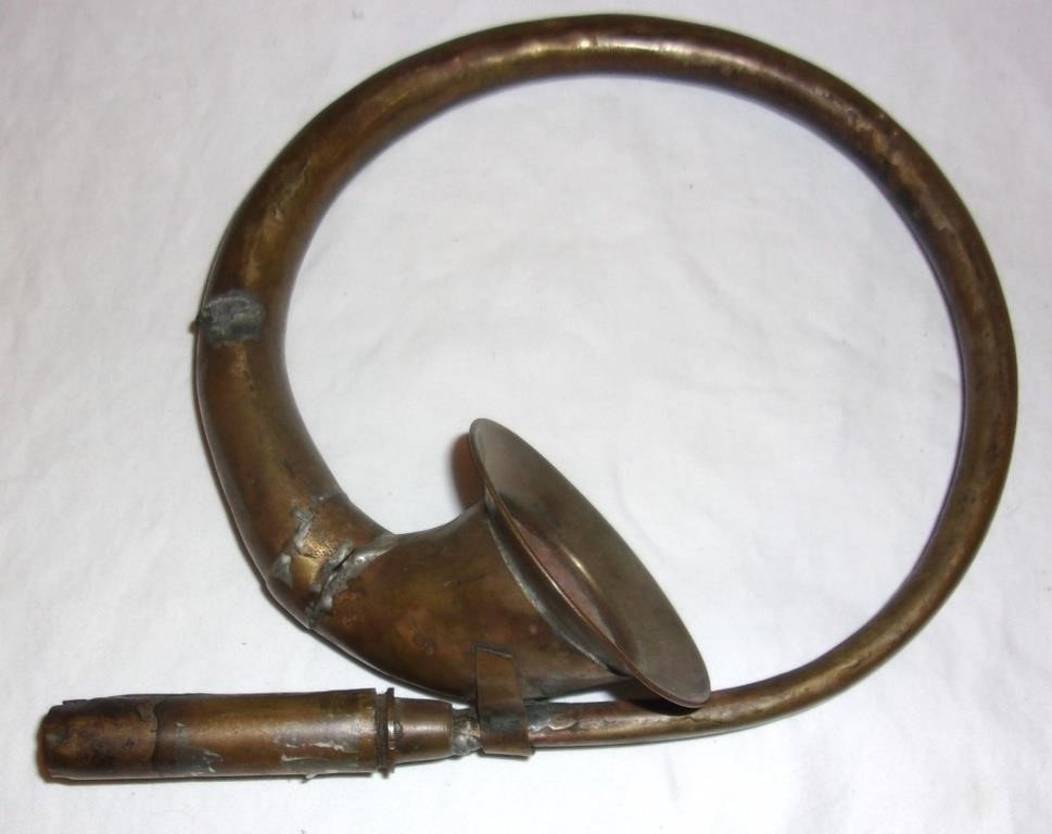 Vintage brass horn.