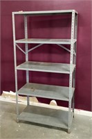 Lightweight 6' tall metal shelf