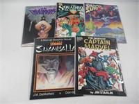 Marvel Graphic Novel Lot Captain Marvel/More