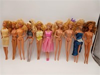 10 VTG 1960's Barbie Dolls by Mattel