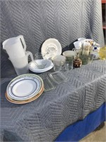 Miscellaneous dishes and glassware including