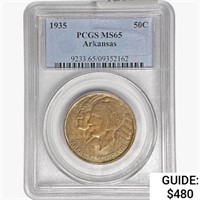 1935 Arkansas Half Dollar PCGS MS65