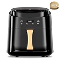 WFF8821  Cshidworld 6.3 QT Air Fryer Black