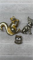 3 Pieces Of Animal Jewelry