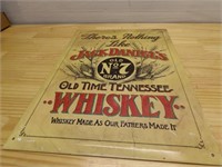 Jack Daniel's Whiskey metal sign.
