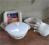 Fire King Oven Cookware, Casserole, Pie Plate