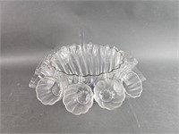 Glass Punch Bowl w Cups