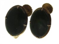 14kt Antique Jade Earrings