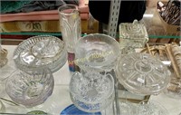 LARGE LOT - PRESSED GLASS ITEMS