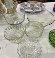 CLEAR GLASS BOWLS - COMPOTE