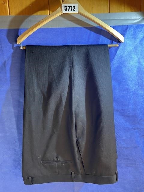 Marc Tulio Dress Slacks, Black, Italy, 46X39
