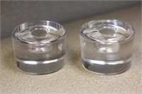 Pair of Signed Candle Holders