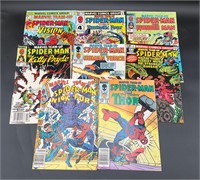 Lot of 8 Spider-Man 1980's Marvel Comics