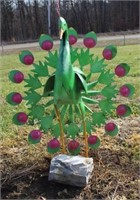 Metal Peacock Yard Decoration