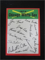 1974 TOPPS CHICAGO WHITE SOX TEAM CL 1 STAR