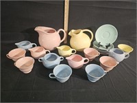 Lu-Ray Pastel Pitcher, Saucers & More