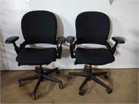 (2) Black Office Chairs