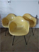 (3) Fiber Glass Chairs