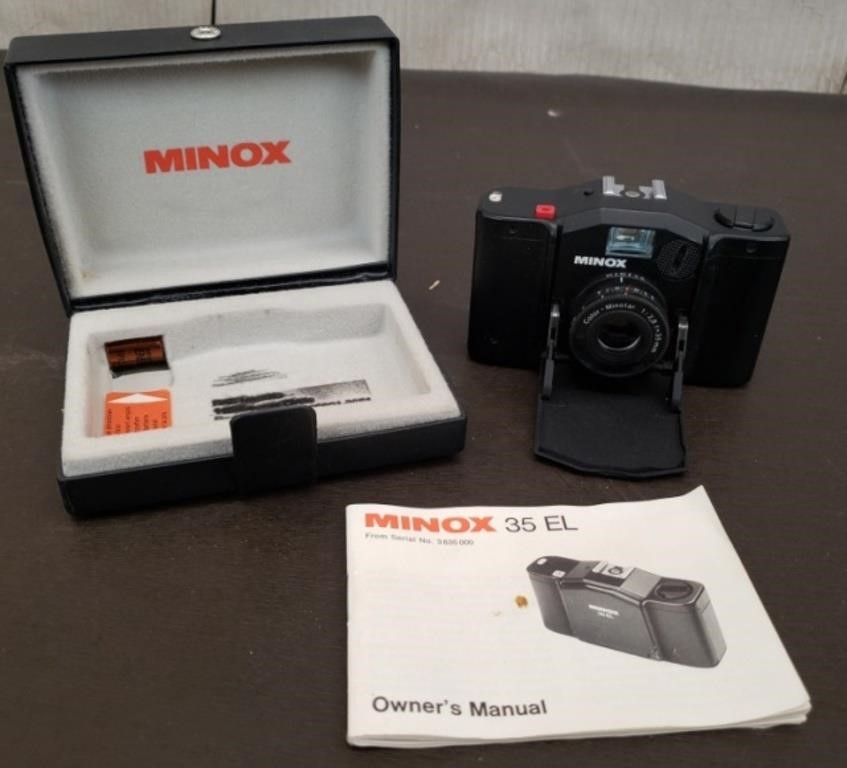 Vintage Minox 35 EL Compact Camera w/ Manual &