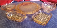 Pink Glass Dishes