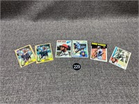6 Autographed Cecil Cooper Baseball Trading Cards
