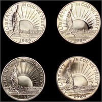 (4) Half Dollars (1986-D, (3) 1986-S) GEM PROOF