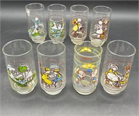 8 VTG HOLLY HOBBY / COCA COLA GLASSES