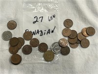 (27) Canadian & Other Coins