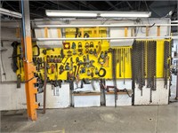 Complete wall of frame alignment accessories