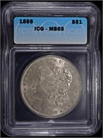 1898 MORGAN DOLLAR ICG MS65