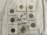 (8) V Nickels
