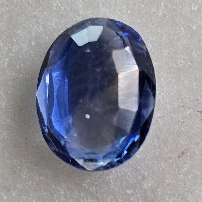 CERT 1.30 Ct Faceted Madagascar Kyanite Gemstone,