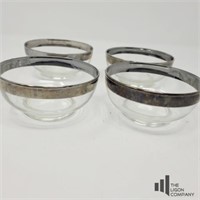 Set of Four Glass Serving Bowls