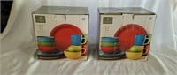 New Gibson Color Vibes Stoneware Set