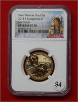 2018 S Sacagawea Dollar NGC REV PF70