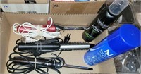 5 PC CURLING IRONS, HAIR SPRAY, MOUSSE