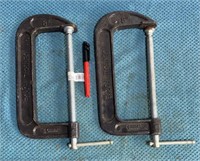 (2) Large 8” C Clamps