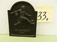 SV. Scheidt 1910 Cast Iron Sports Plaque