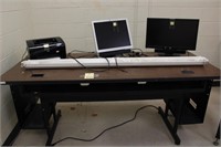 Table, Monitors, printer, Screen