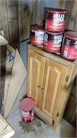 Wooden Shelf w/ Contents-Cans