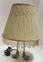 Unique Table Lamp w/ Metal Feet Base