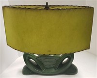Green Lamp w/ Ceramic Base, 15 1/2"T