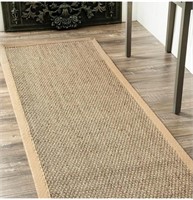 nuLOOM Elijah Farmhouse Seagrass Runner Rug, 2'