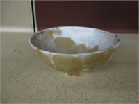 Vintage Ceramic hand glazed signed bowl