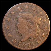 1817 Coronet Matron Head Large Cent